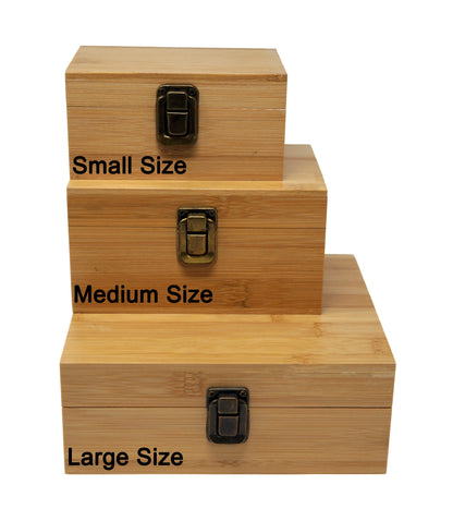 Bamboo Stash Box With Design # BB-027