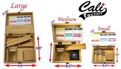 Bamboo Stash Box With Design # BB-031