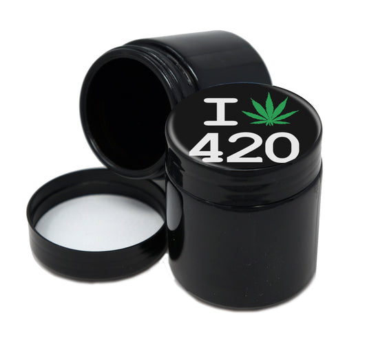 UV Proof Premium Jar Herb Storage Container With Design #UVR-006