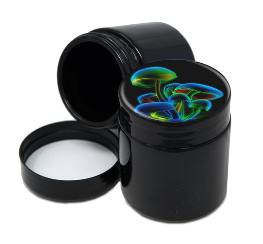 UV Proof Premium Jar Herb Storage Container With Design #UVR-008