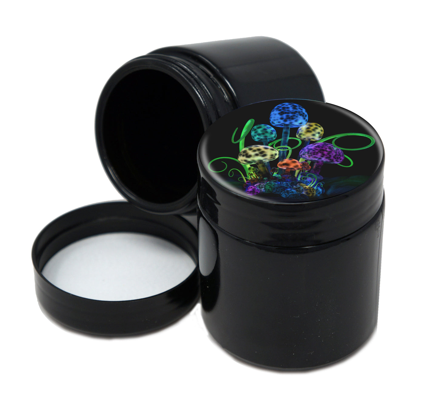 UV Proof Premium Jar Herb Storage Container With Design #UVR-009