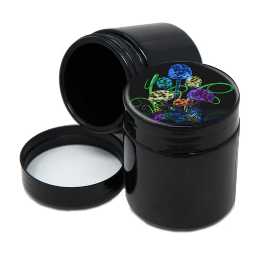 UV Proof Premium Jar Herb Storage Container With Design #UVR-009