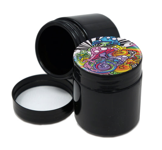 UV Proof Premium Jar Herb Storage Container With Design #UVR-010