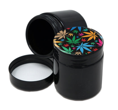 UV Proof Premium Jar Herb Storage Container With Design #UVR-013