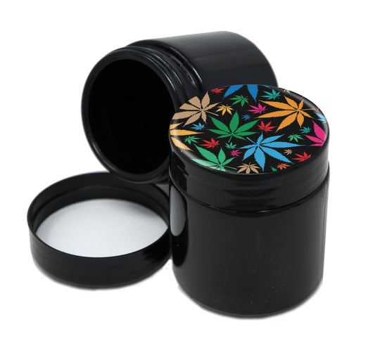 UV Proof Premium Jar Herb Storage Container With Design #UVR-013