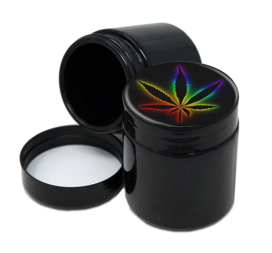 UV Proof Premium Jar Herb Storage Container With Design #UVR-016