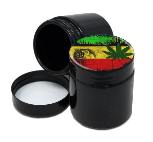 UV Proof Premium Jar Herb Storage Container With Design #UVR-022