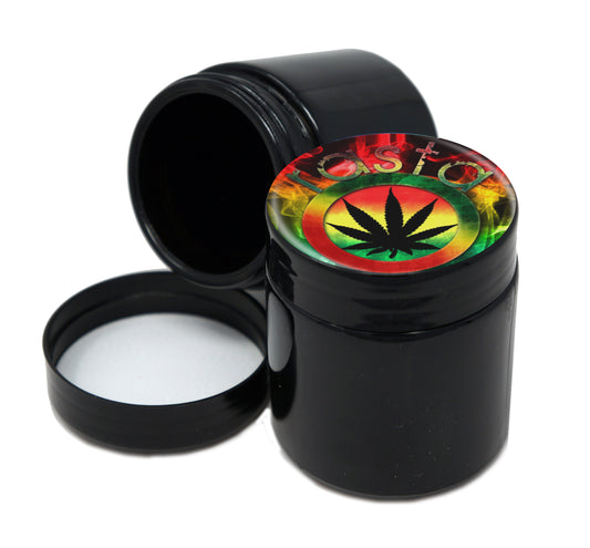 UV Proof Premium Jar Herb Storage Container With Design #UVR-023