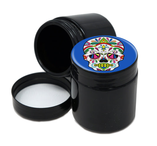 UV Proof Premium Jar Herb Storage Container With Design #UVR-031