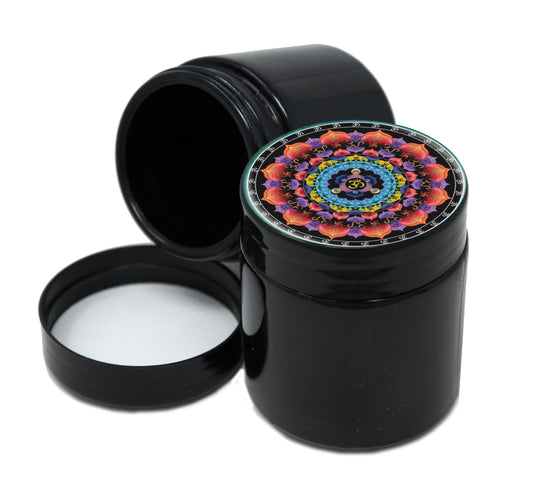 UV Proof Premium Jar Herb Storage Container With Design #UVR-053