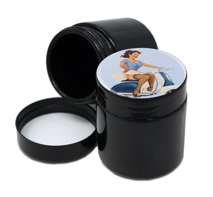 UV Proof Premium Jar Herb Storage Container With Design #UVR-058