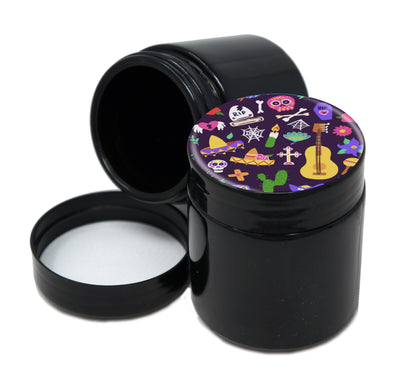 UV Proof Premium Jar Herb Storage Container With Design #UVR-066
